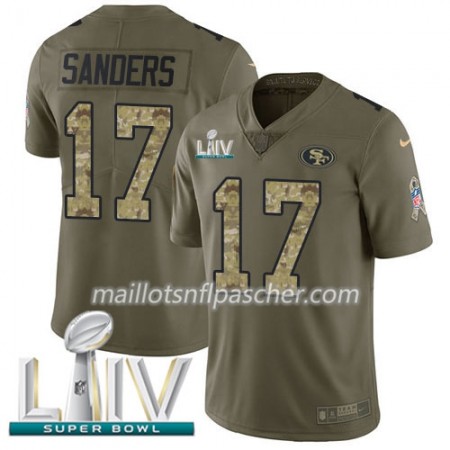 Maillot San Francisco 49ers Emmanuel Sanders 17 Nike 2017 Salute To Service 2020 Super Bowl LIV - Homme